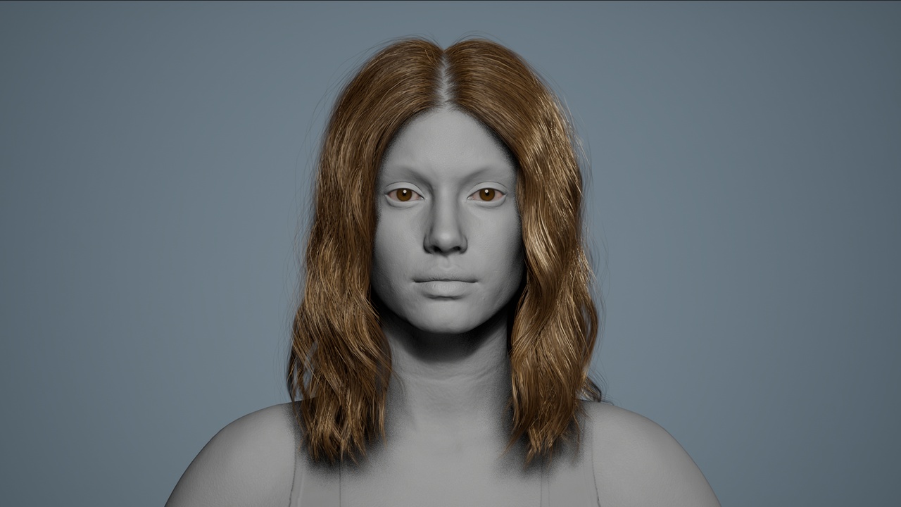 Medium 1 für Eintrag Loose 01 - MetaHuman Hair Groom