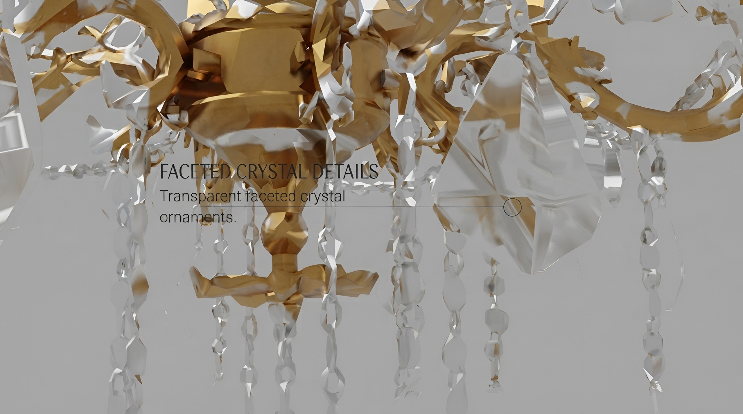 Media 1 for listing Baroque Gold Chandelier
