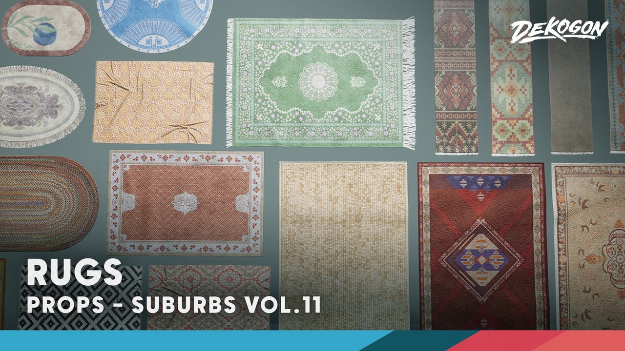 Media 1 for listing Suburbs VOL.11 - Rugs (Nanite and Low Poly)
