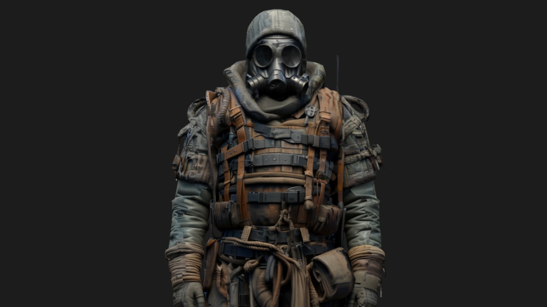 Media 1 for listing Dystopian Wasteland Scavenger Low-Poly 3d Model