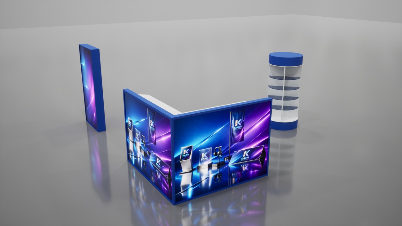 Media 1 for listing Retail Shelf & Lightbox Display Set – Round, Corner & Double-Sided Panels