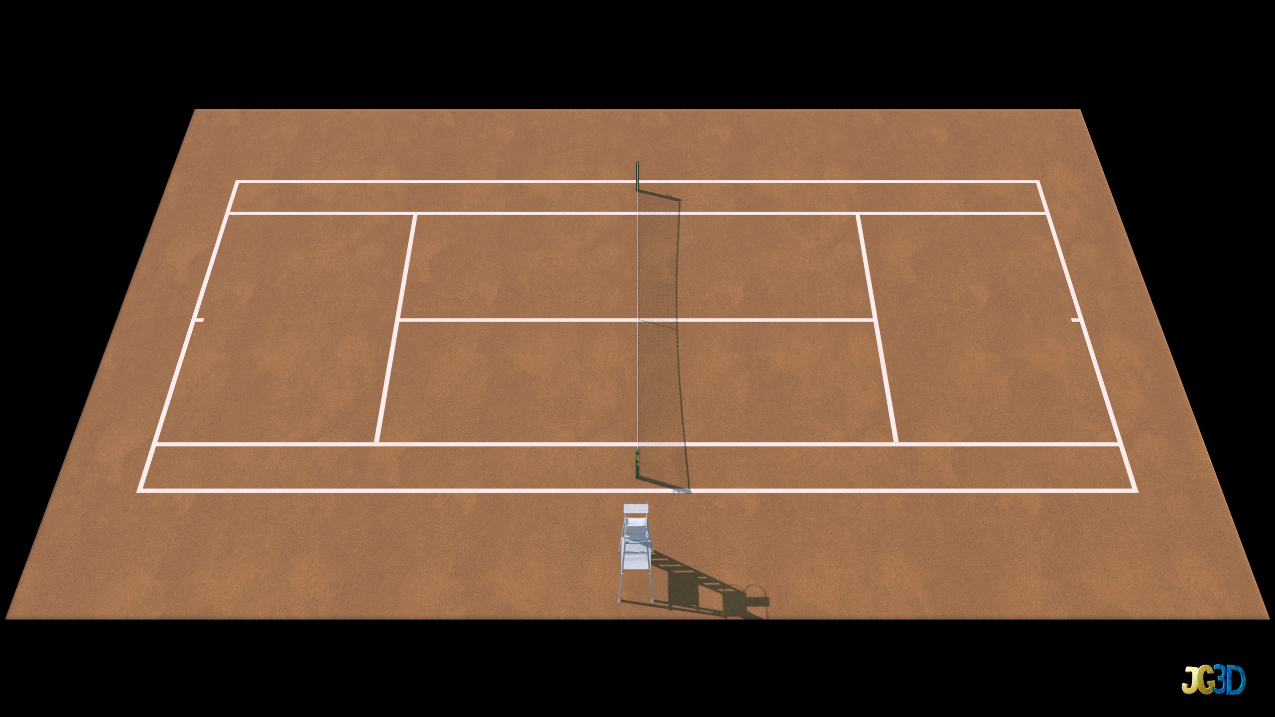 Media 1 for listing Tennis Clay Court- 4K PBR