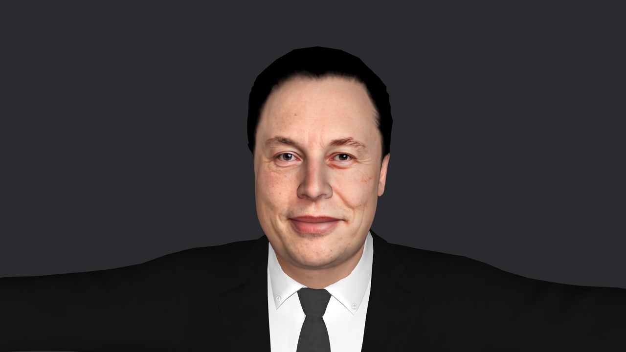 Media 1 for listing Elon Musk V1 Hyper Realistic Full Body Fully Rigged 3D Character