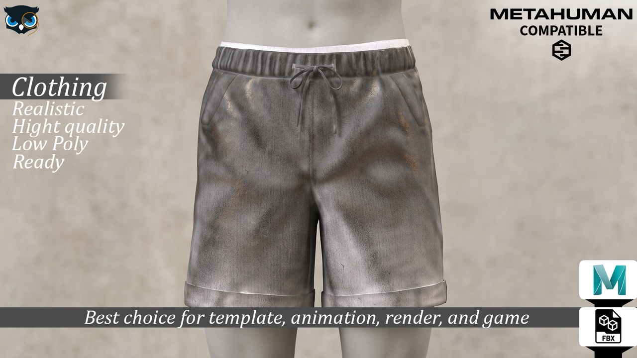 Media 1 for listing Industrial Distressed Canvas Shorts  Urban Streetwear Series