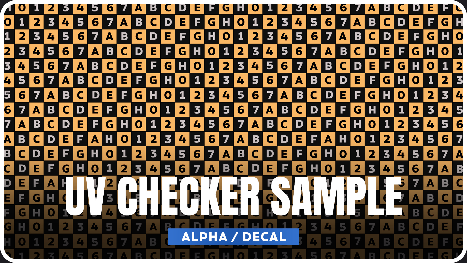 Orange And Black Checker Map | Fab