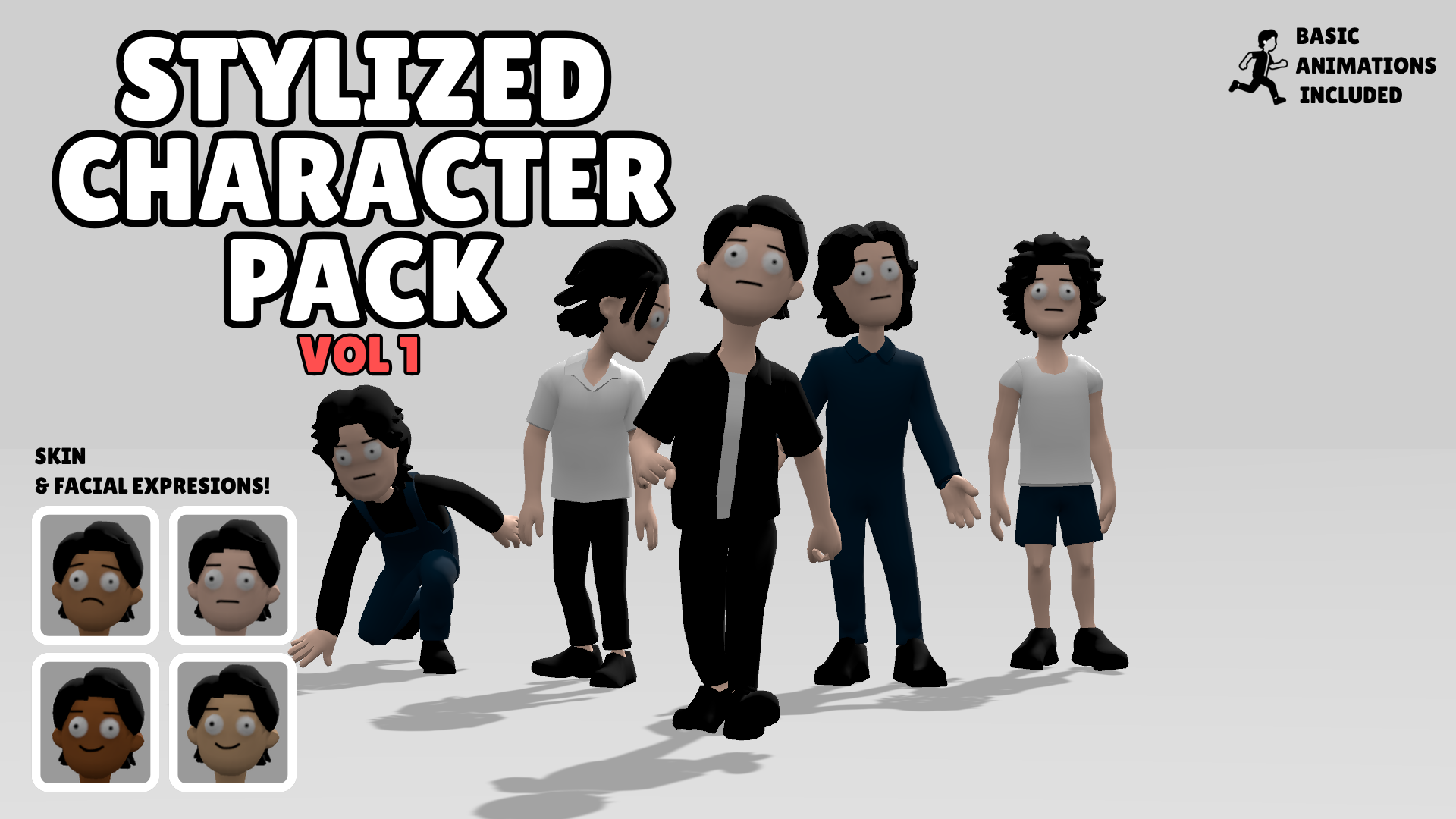 Stylized Character Pack Vol.1 | Fab