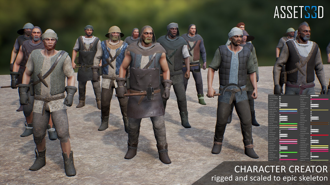 Modular Medieval Citizens
