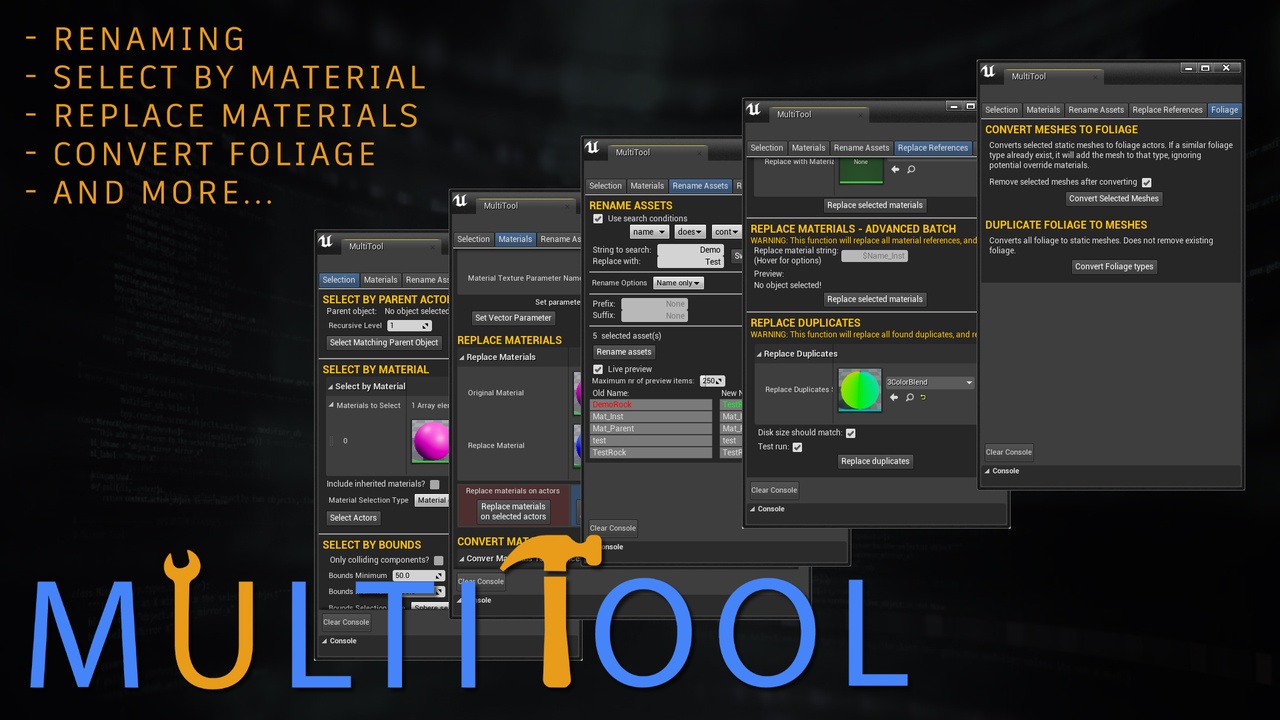 Media 1 for listing MultiTool - Quick batch operations on assets