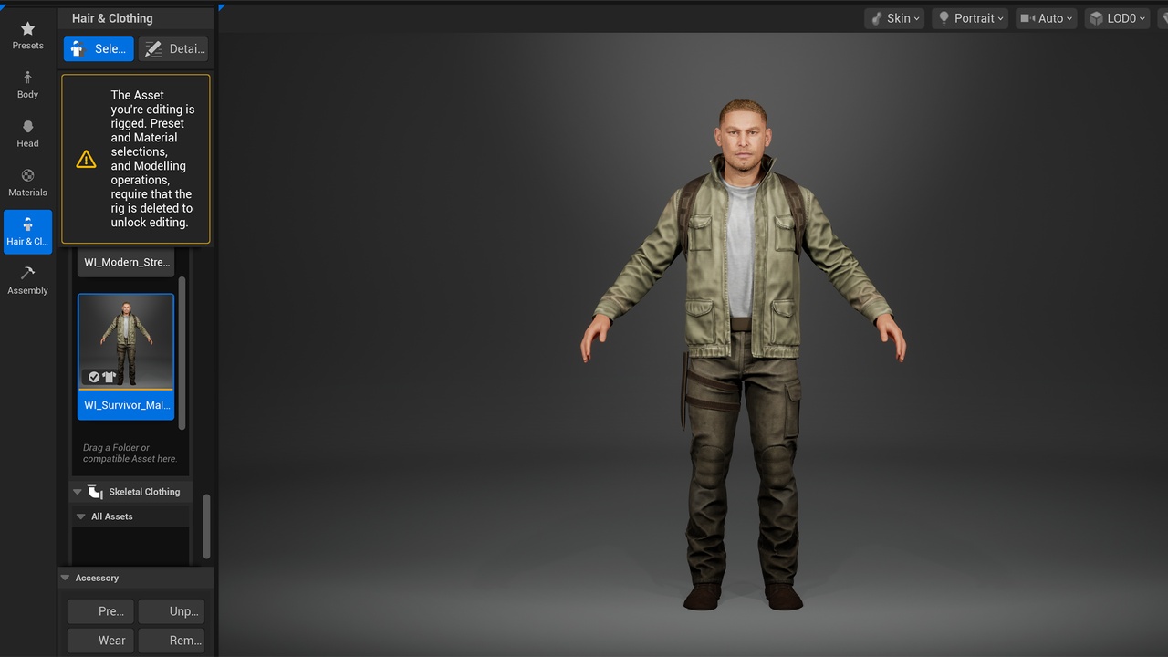 Media 1 for listing Urban Survivor Outfit Pack for MetaHuman - MHPKG - Parametric MetaHuman Clothing