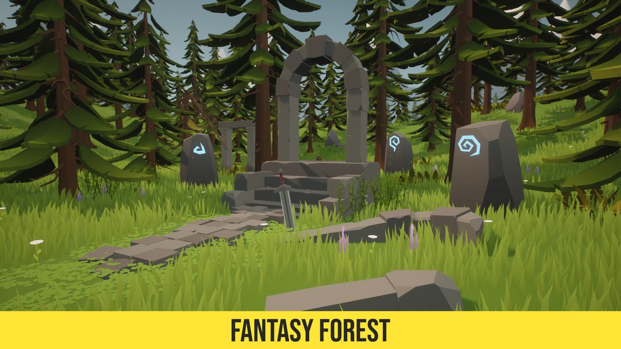 Media 1 for listing Low Poly Fantasy Forest