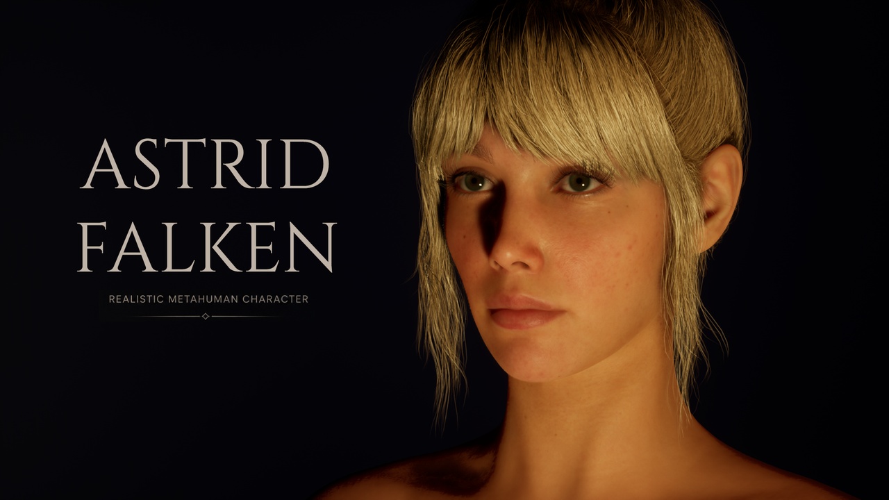 Media 1 for listing Astrid Falken - Realistic MetaHuman Character