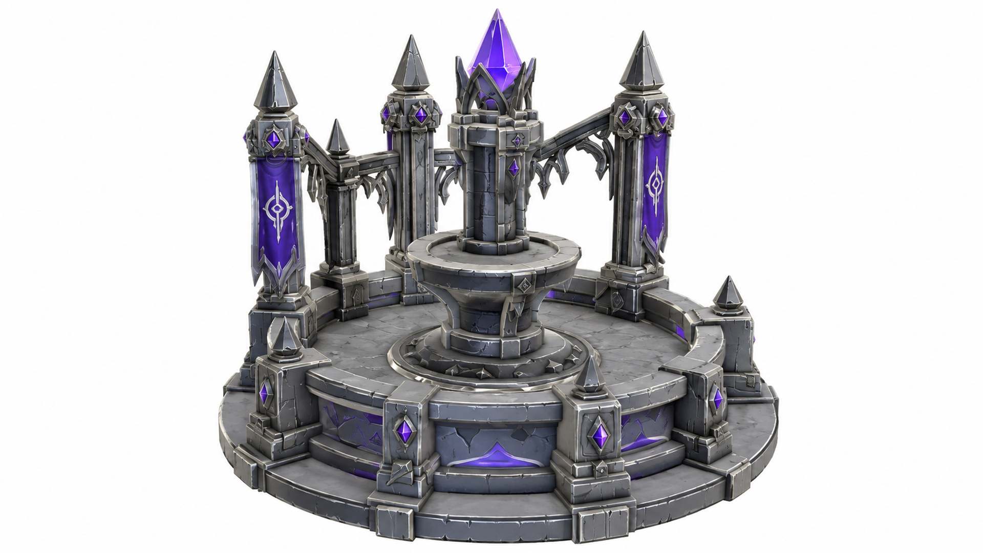 Fantasy Arcane Gothic Crystal Fountain preview