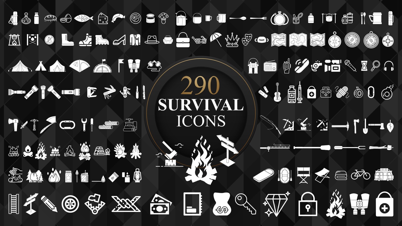 Media 1 for listing 2D Survival Icons Pack