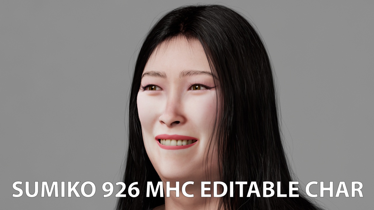Media 1 for listing Sumiko 926 MetaHuman Compatible Editable Character