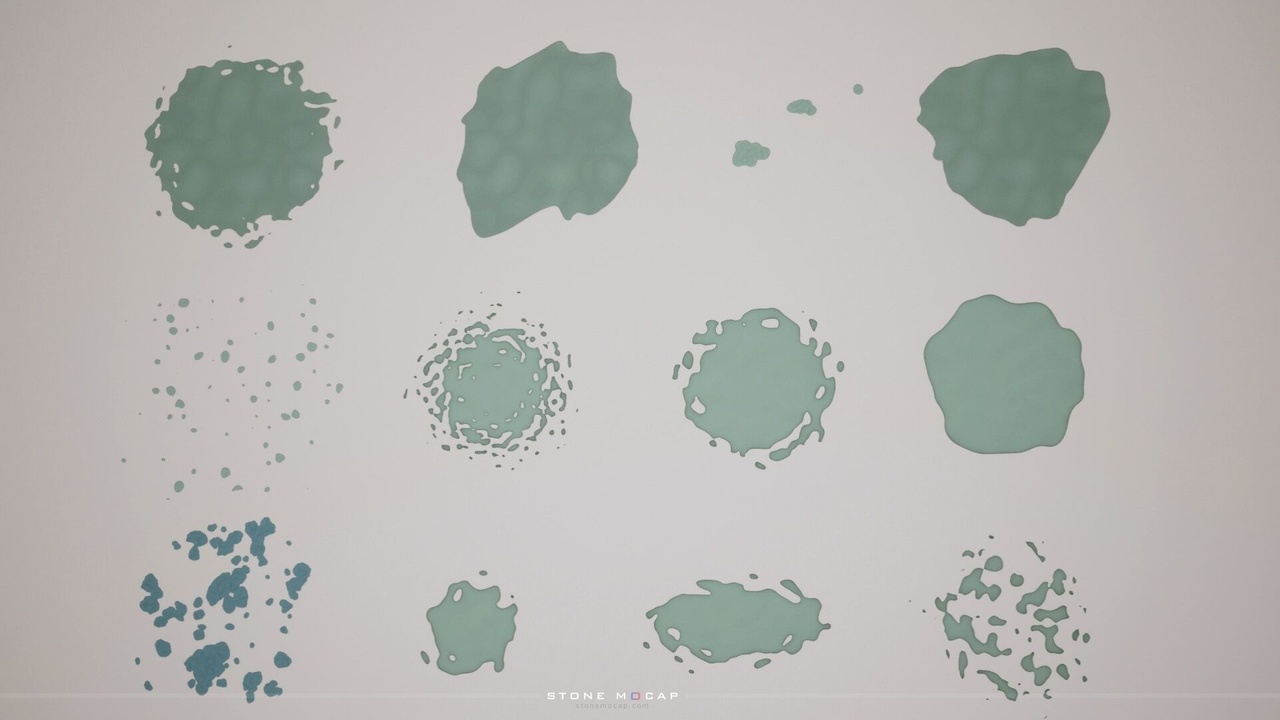 Media 1 for listing Stylized Water Puddle Decals Pack