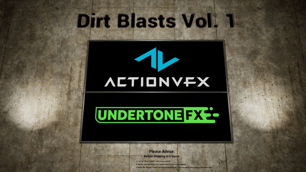Media 1 for listing Dirt Blasts Vol. 1 - VFX Footage by ActionVFX and Undertone FX, Inc.