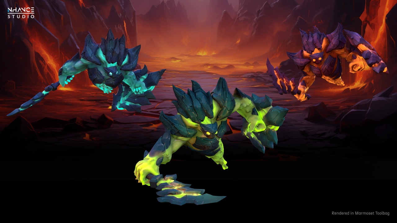 Media 1 for listing Stylized Fantasy Fire Revenant
