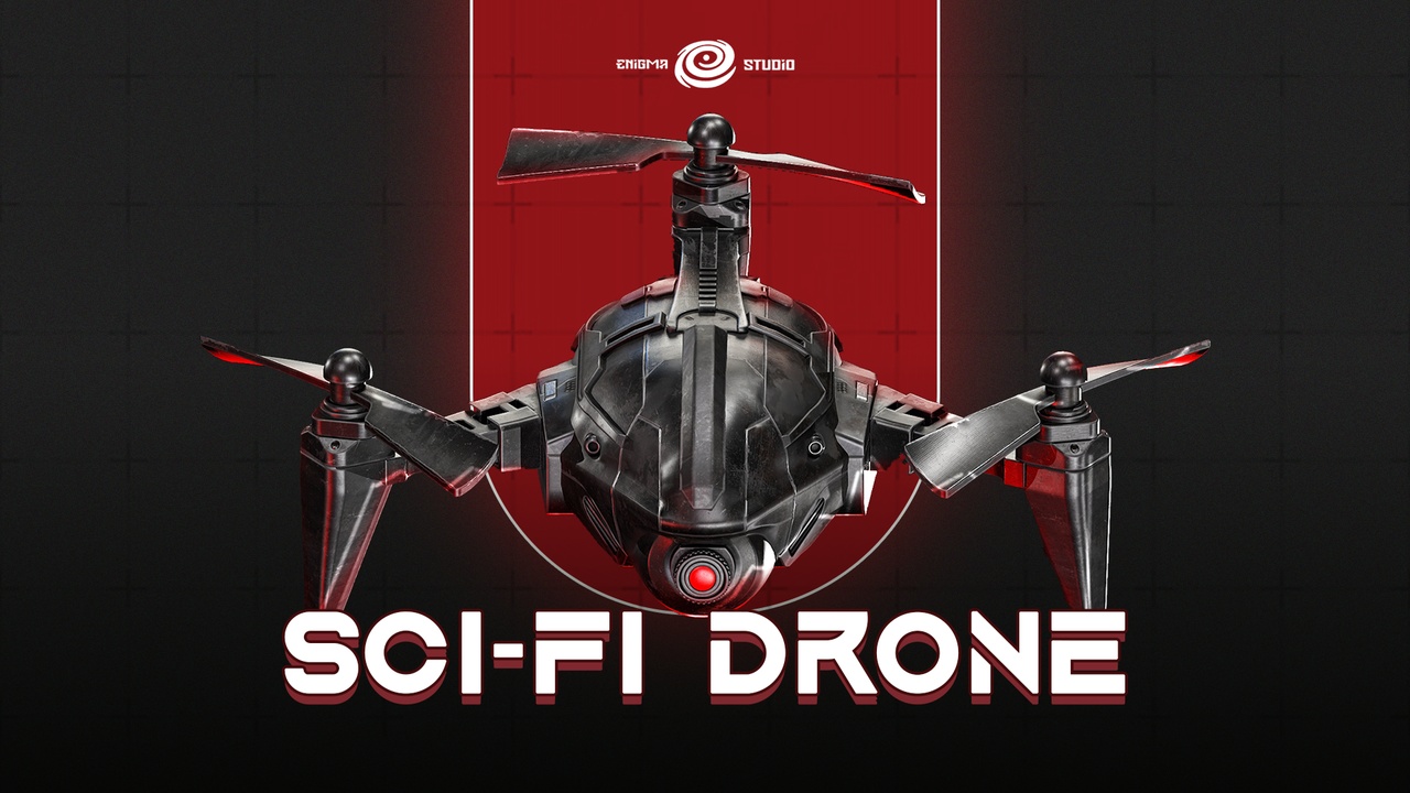 Media 1 for listing Advanced Sci-Fi Drone Blueprint
