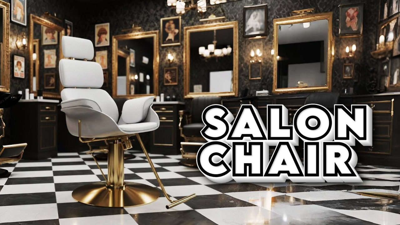 Media 1 for listing Hair Salon Chair | Barber Chair | High-Quality 3D Model
