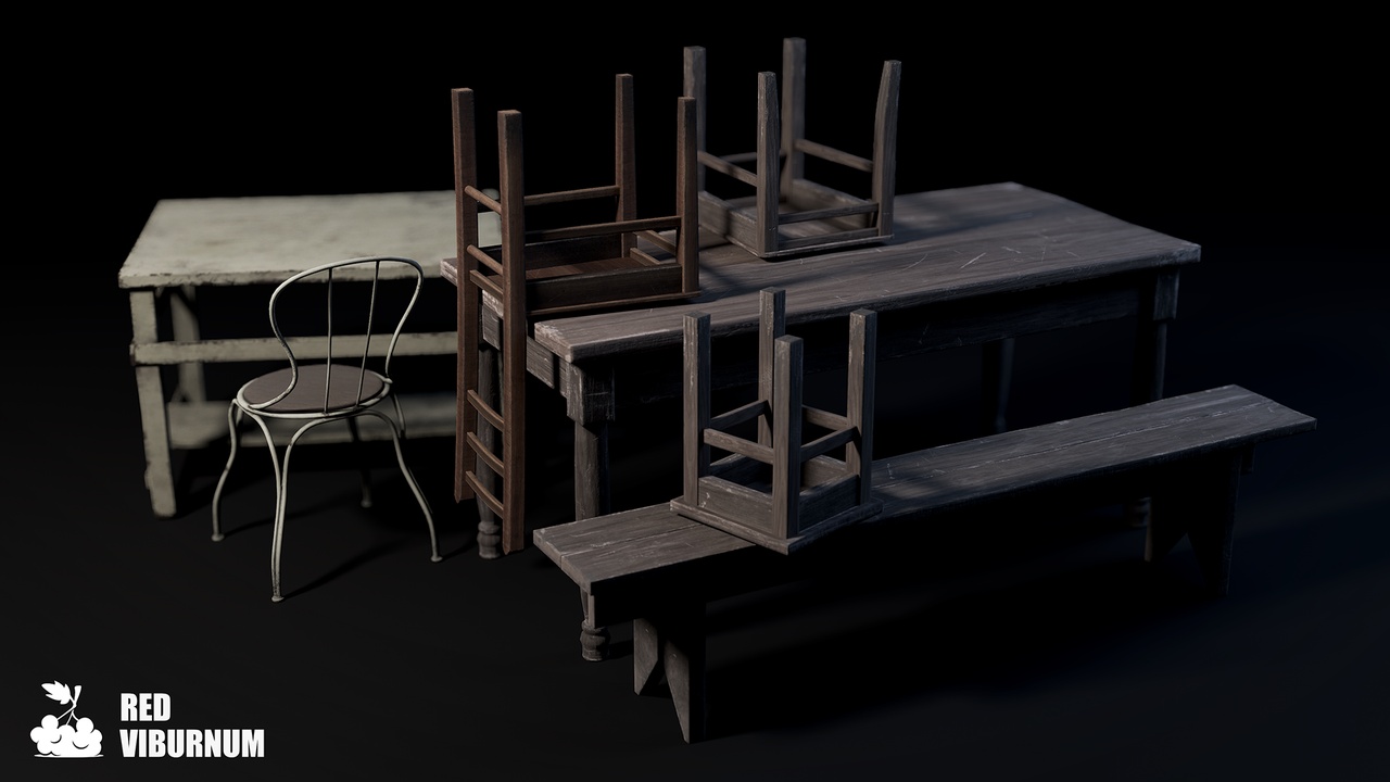 Media 1 for listing Furniture – Game Ready Asset Pack