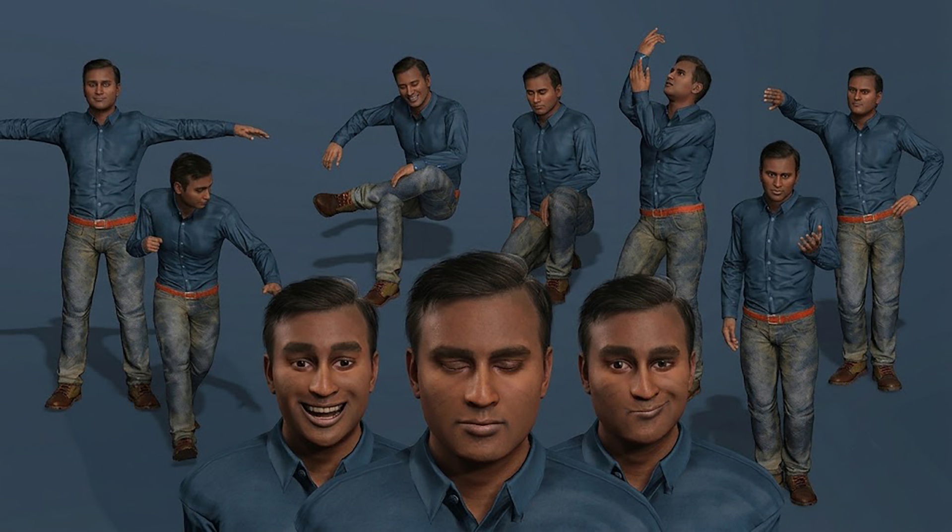Media 1 for listing Realistic South Asian Indian Male | UE5 Rigged 写实南亚印度裔男性 | UE5完整绑定