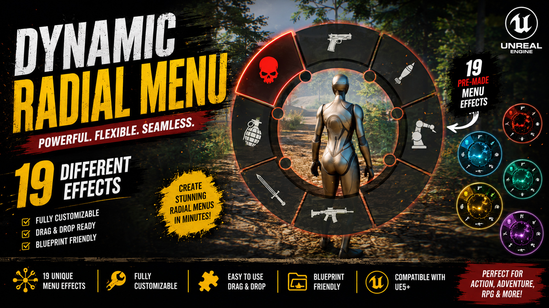 Dynamic Radial Menu | Fab