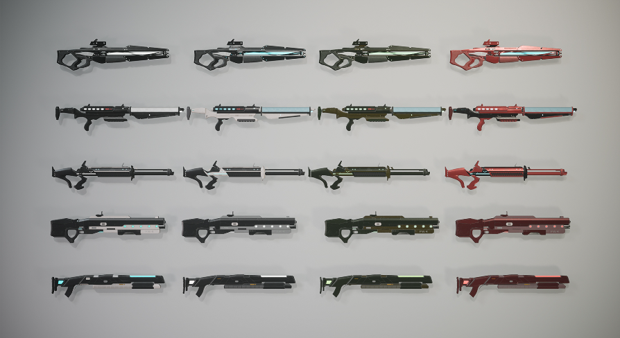 Futuristic Weapons Pack | Fab