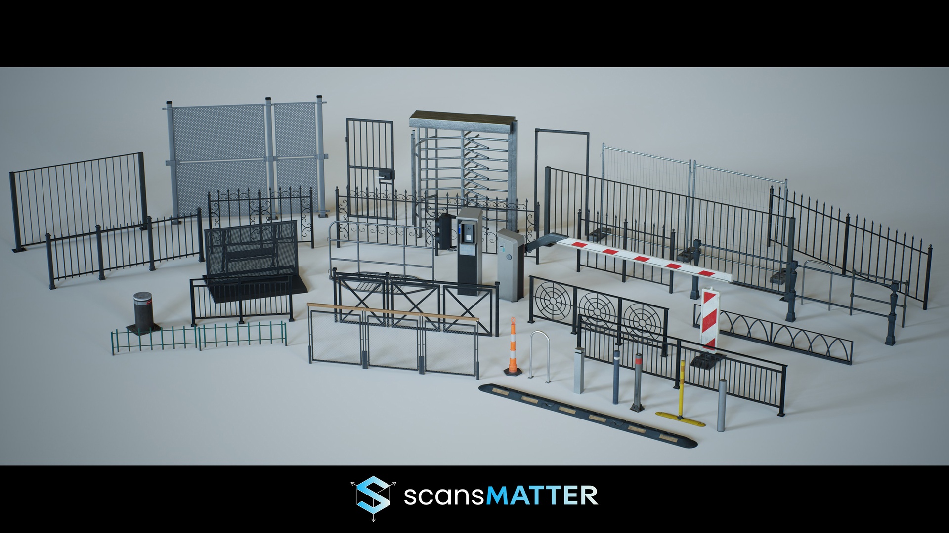 Media 1 for listing Mega Barriers Kit - Game-Ready, Modular Barriers