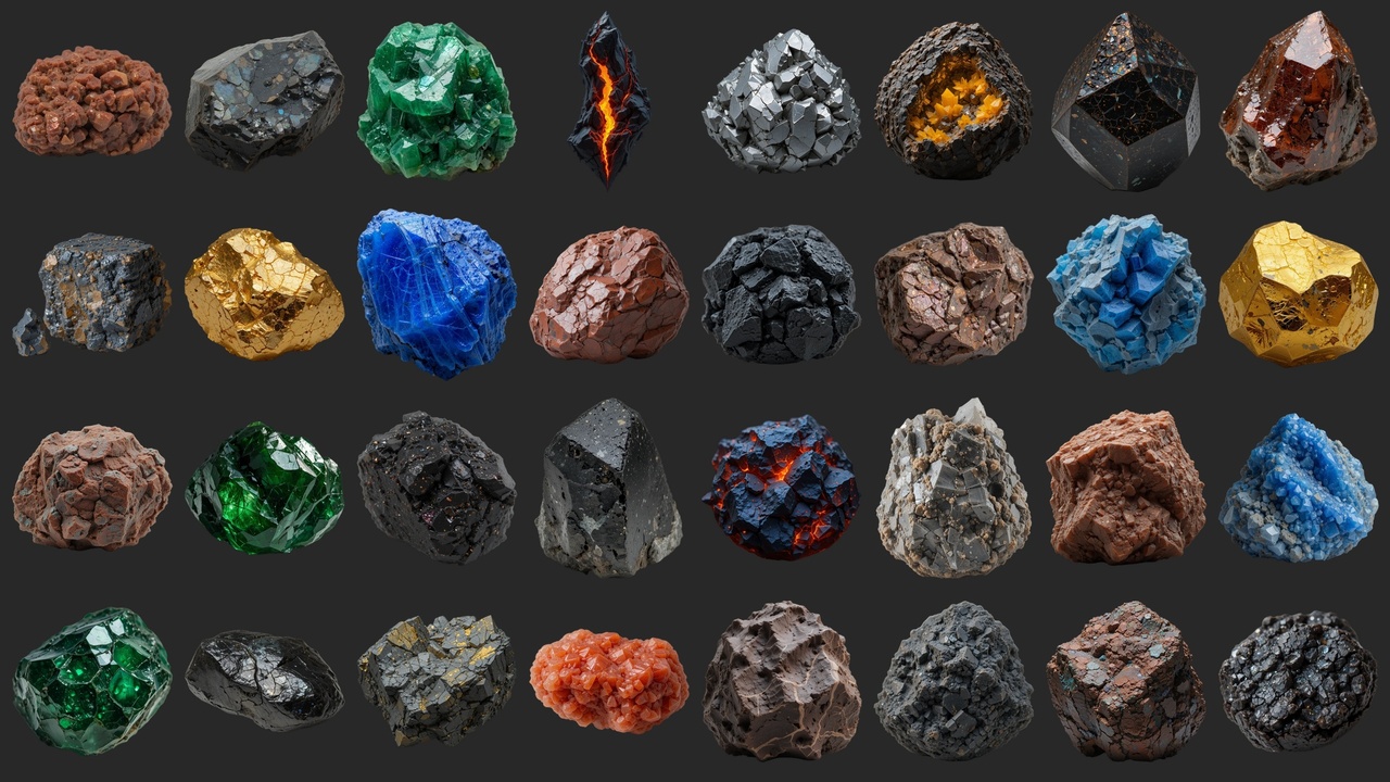 Media 1 for listing 72 Essential Ores and Minerals - Icons