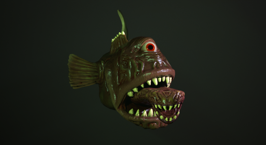 Fish Monster - Wormgloth | Fab