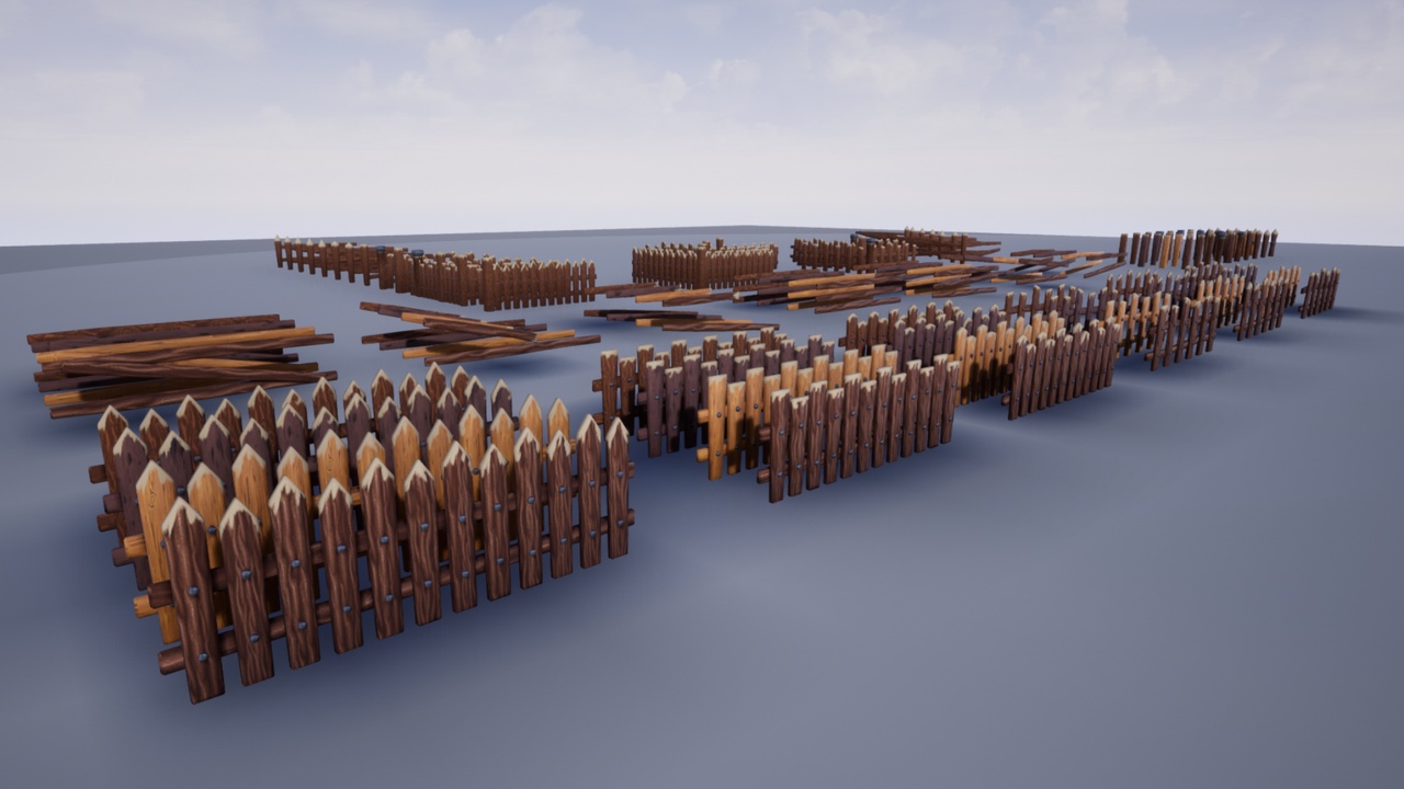 Media 1 for listing Stylized Fence Set Vol 1