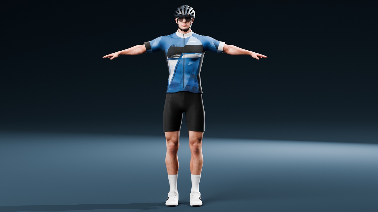 Media 1 for listing Cyclist Male - Rigged