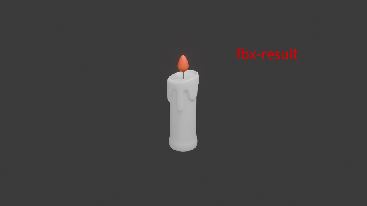 Media 1 for listing 蜡烛2 candle2(blender+fbx)