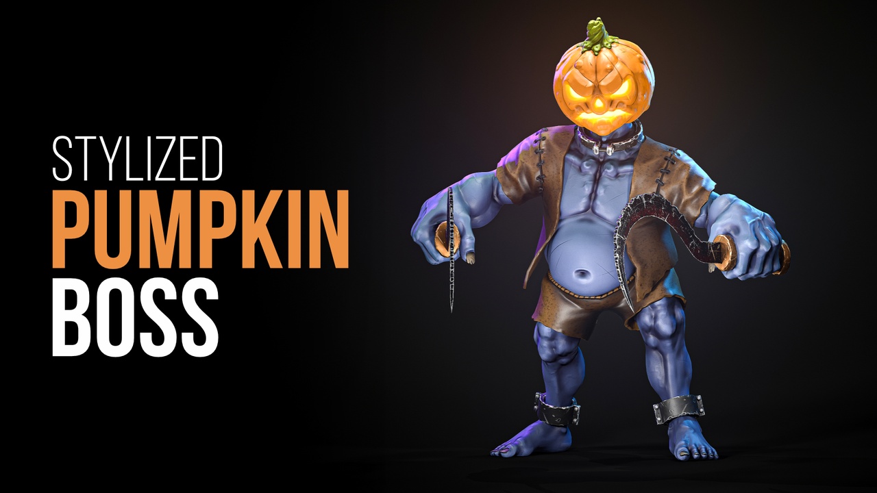 Stylized Pumpkin Boss 제품 등록을 위한 미디어 1개
