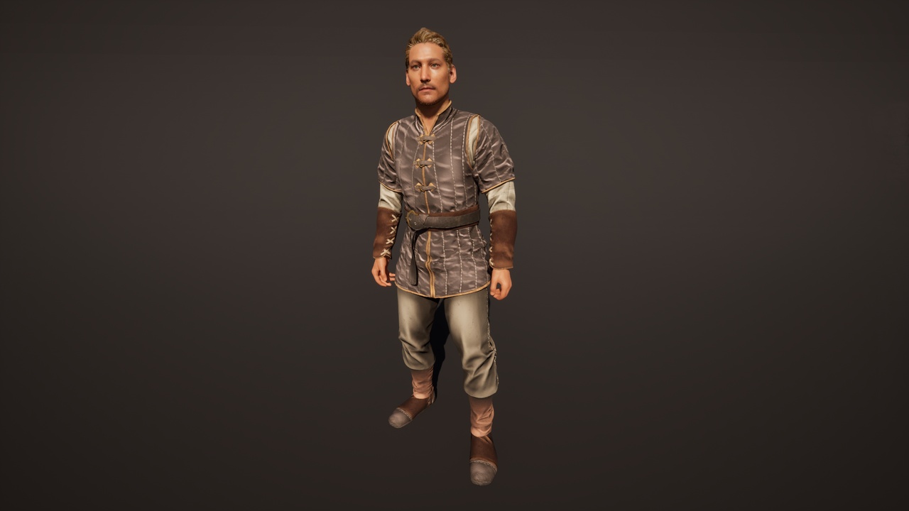 Media 1 for listing NPC Medieval Cloth 03 For Metahuman