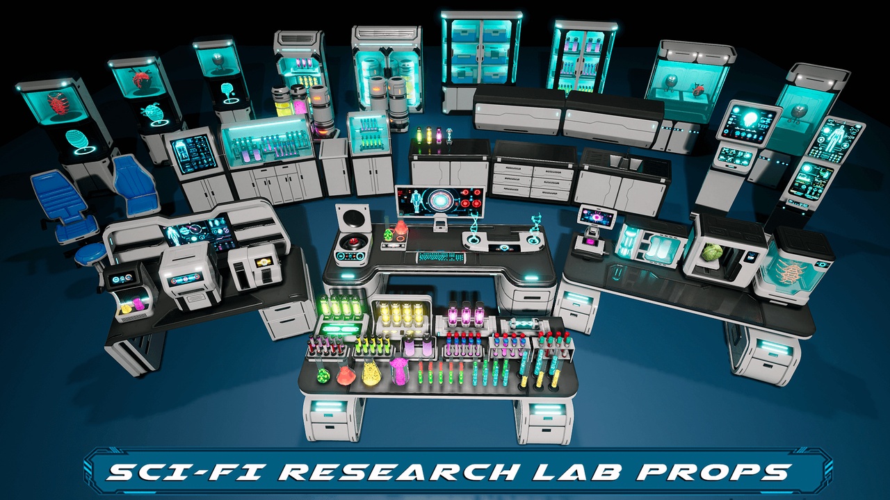 Media 1 for listing Sci-Fi Research Lab Props