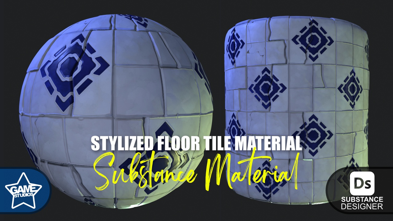Media 1 for listing Stylized Floor Tiles Material 10