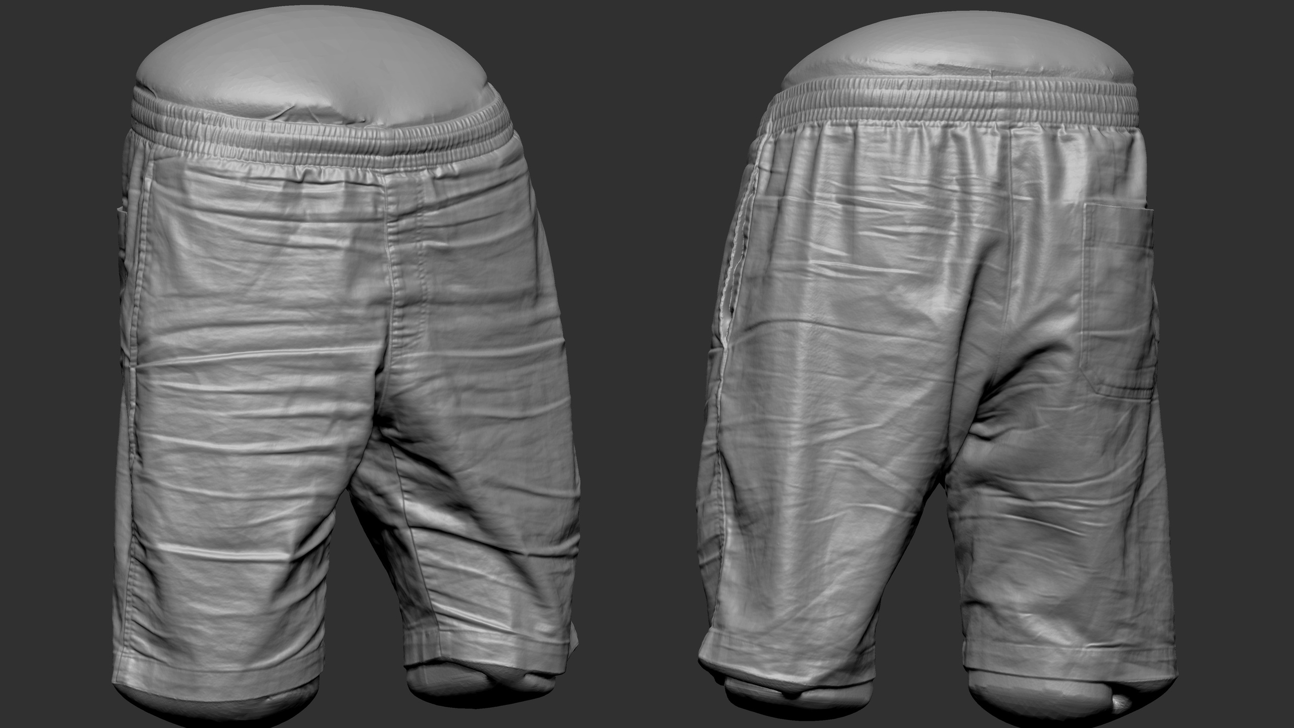 Media 1 for listing RAW SCAN: Male Casual Three-pocket shorts