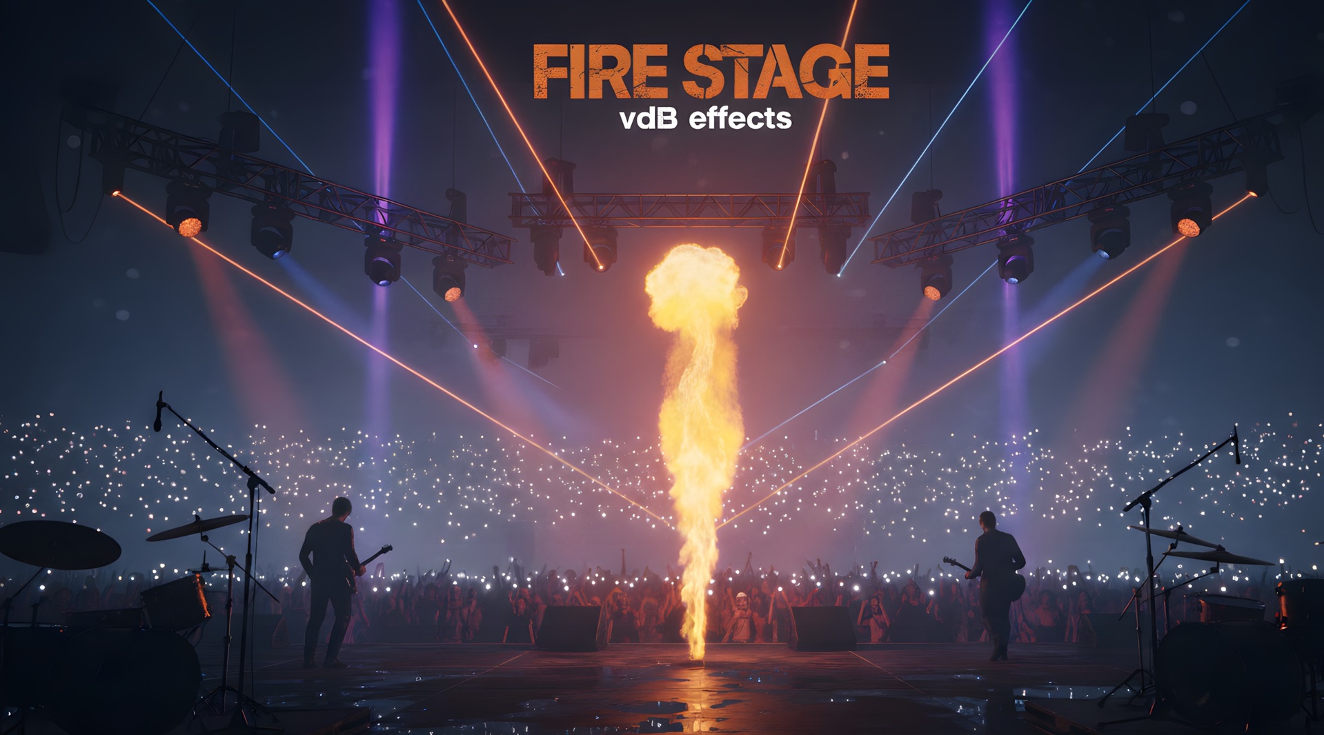 Fire Stage Vdb Effects Pack Loop | Fab