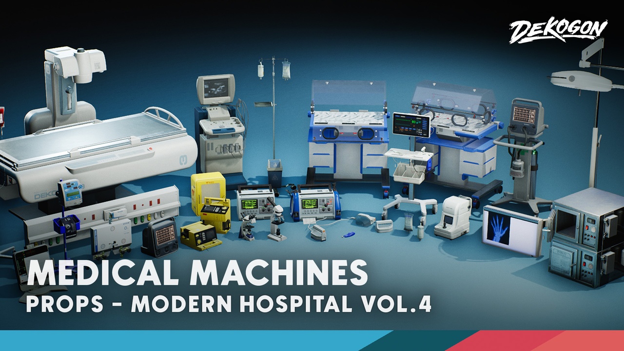 Media 1 for listing Hospital Props VOL.4 - Medical Machines