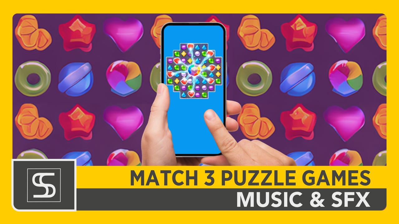 Media 1 for listing Match 3 Puzzle Games Sound Effects And Music Pack