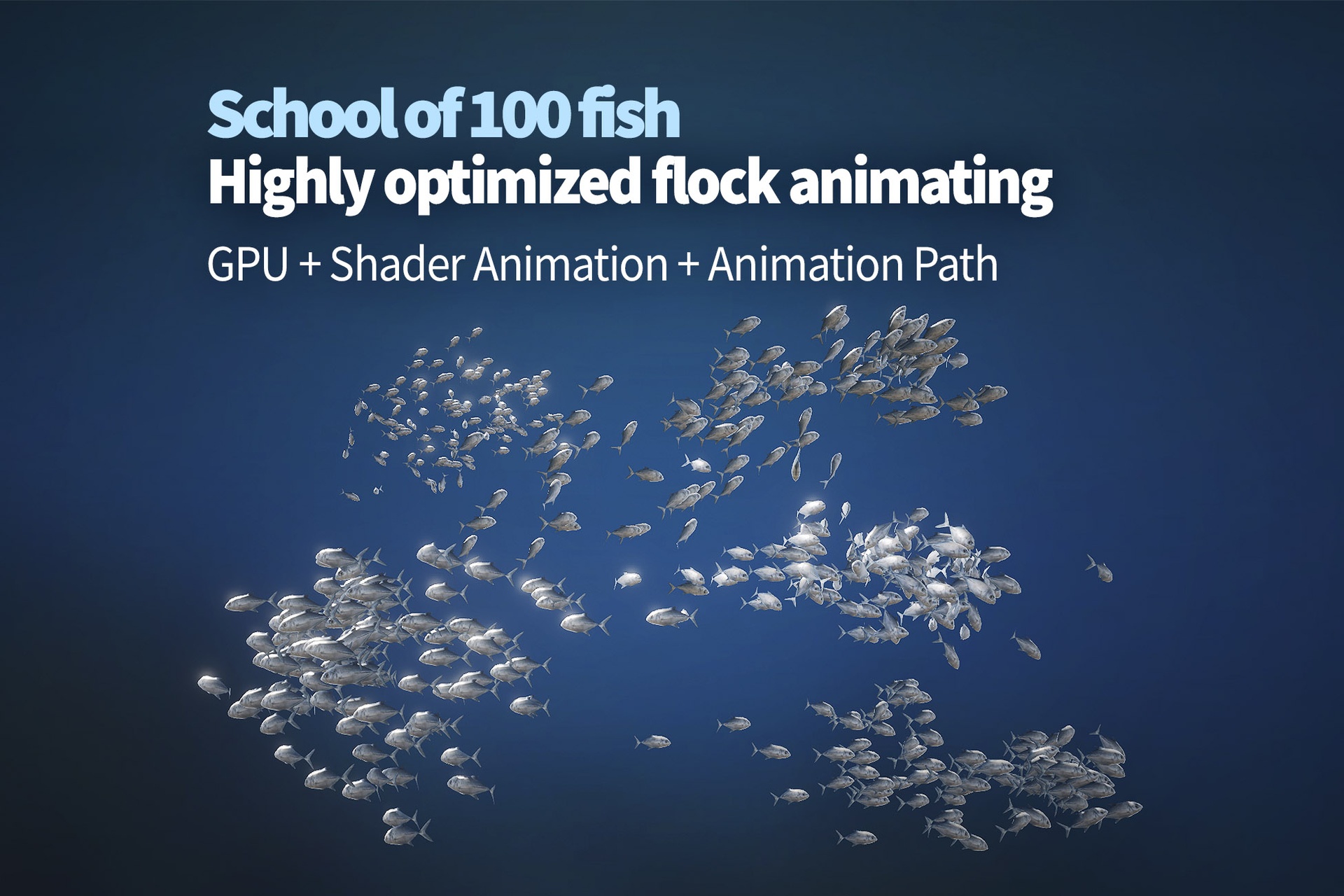 Media 1 for listing School Fish 100 - GPU Animated Fish