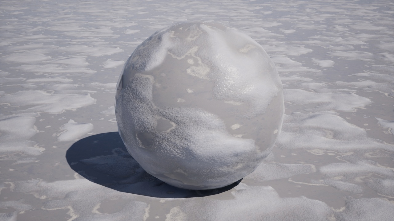 Media 1 for listing Winter Surface Materials - High Quality 4K Materials with Snow and Water