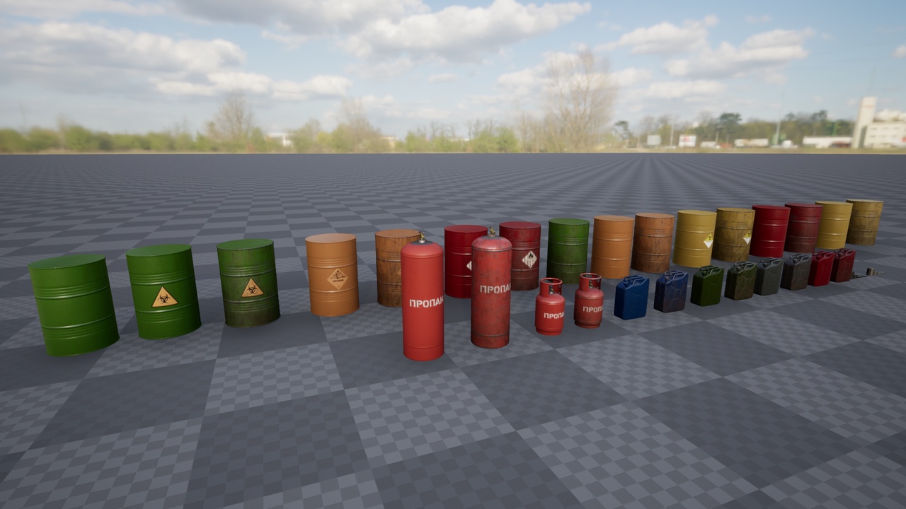 Media 1 for listing Barrels, Cans, and Gas Bottles