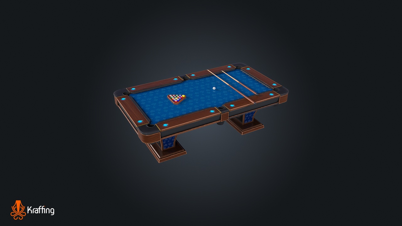 Media 1 for listing Pool Table V2 - Billiards – Game Ready PBR