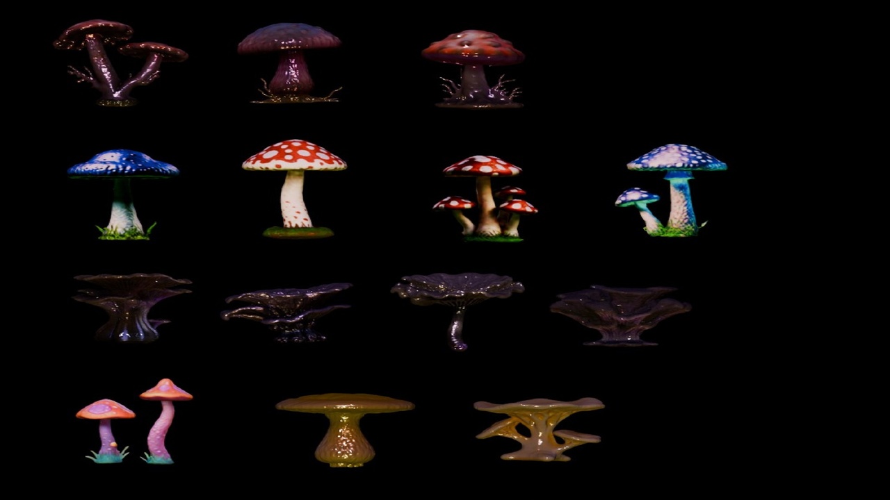 商品 Low Poly Mushroom Pack 的媒体 1