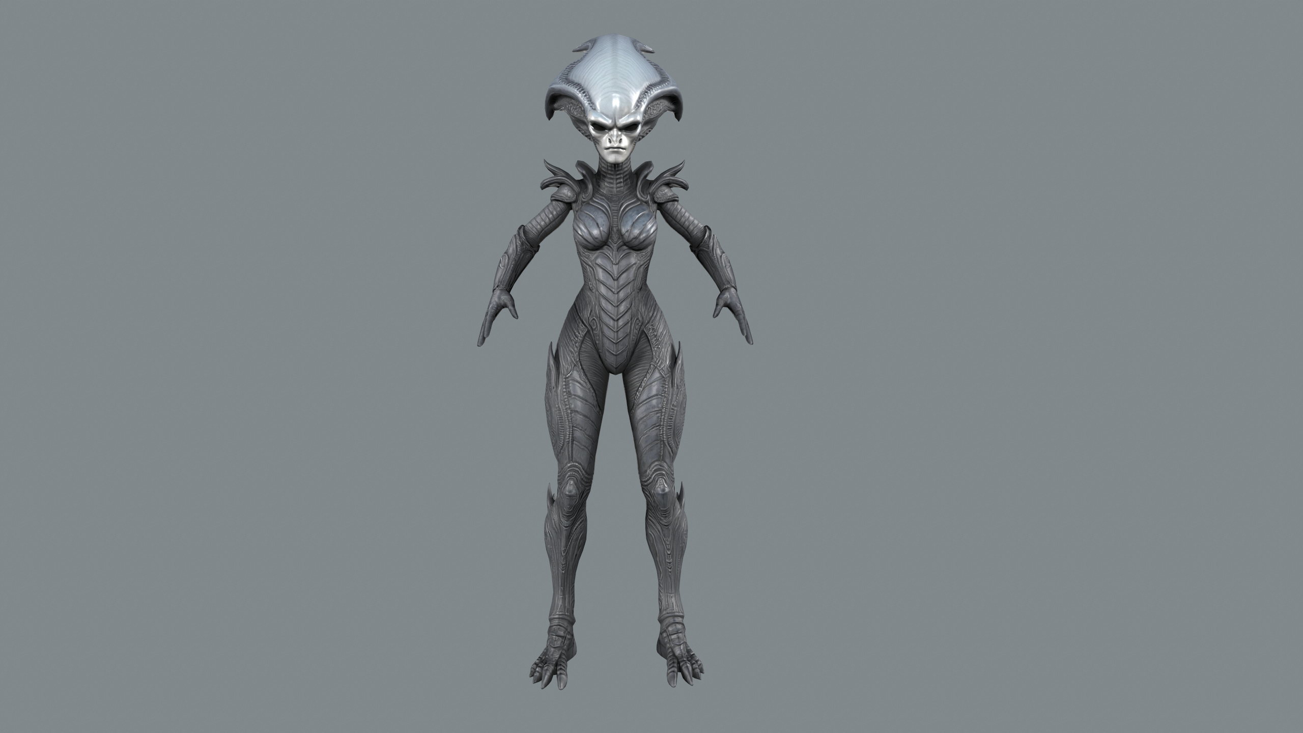 Alien Commander – Sci-Fi Enemy Character (Rigged, Low Poly, Game-Ready ...