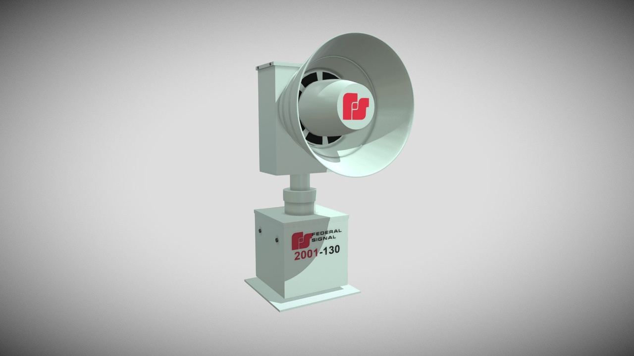 الوسائط 1 للقائمة Federal Signal 2001-130 Outdoor Warning Siren