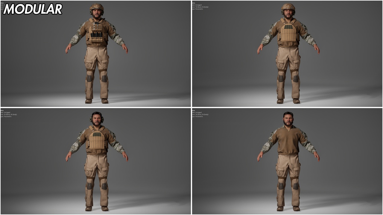 Media 1 for listing Metahuman Full Tactical Outfit (West)