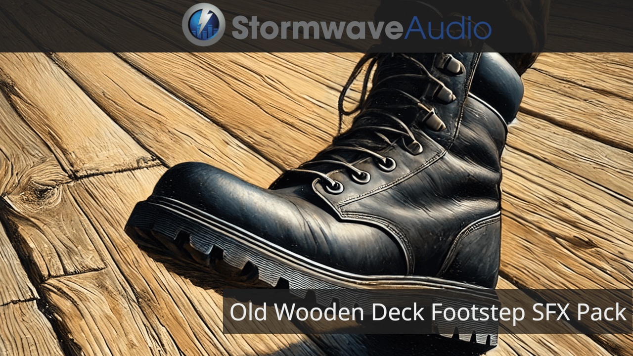 出品Old Wooden Deck Footstep Sound Effects Packのメディア1
